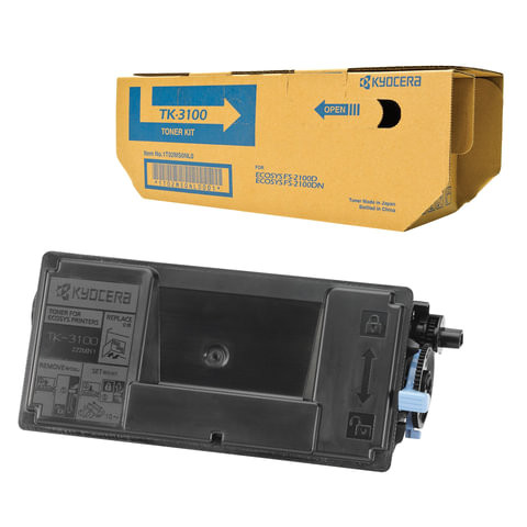 Тонер-картридж KYOCERA (TK-3100) FS2100D/DN/M3040DN/M3540DN, оригинальный, ресурс 12500 стр., 1T02MS0NL0 по низкой цене оптом 