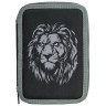 Пенал BRAUBERG, 2 отделения, полиэстер, 21х14 см, Savage lion, 272331 по низкой цене оптом 