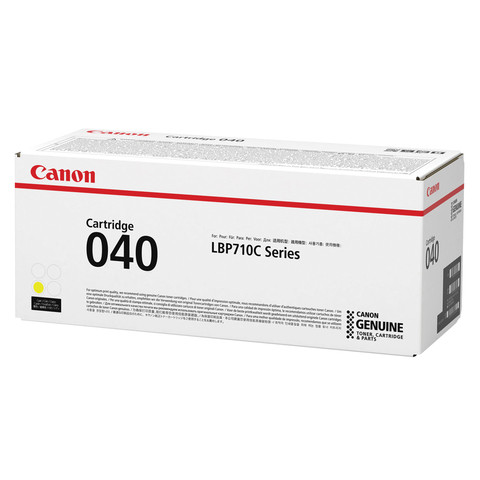 Картридж лазерный CANON (040Y) i-SENSYS LBP710Cx/LBP712Cx, оригинальный, желтый, ресурс 5400 страниц, 0454C001 по низкой цене оптом 