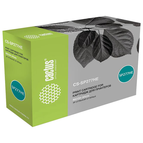 Картридж лазерный CACTUS (CS-SP277HE) для RICOH SP277NwX/SP277SNwX/SP277SFNwX, ресурс 2600 стр. по низкой цене оптом 