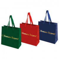 Пакет подарочный НАБОР 3 шт., новогодний, 20х8х20см, "Business X-Mas Kraft", ЗОЛОТАЯ СКАЗКА, 592425