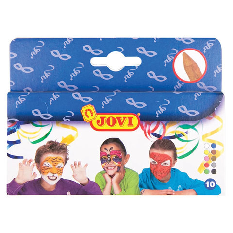 Грим для лица JOVI (Испания), 10 цветов, пигментированный воск, картонная упаковка, 176 по низкой цене оптом 