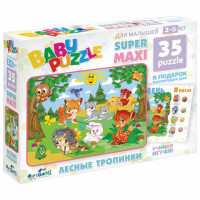 Пазл BABY PUZZLE "Лесные тропинки", 35 элементов, ORIGAMI, 02854