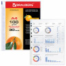 Папки-файлы перфорированные, А4, BRAUBERG, комплект 100 шт., матовые, 30 мкм, 221991 по низкой цене оптом 