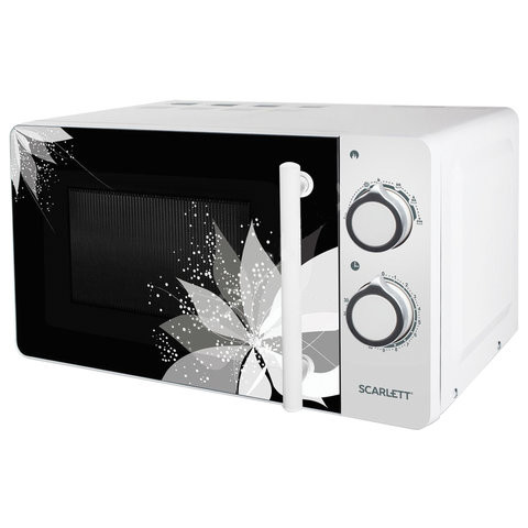 Микроволновая печь SCARLETT SC-MW9020S06M, объем 20 л, 700 Вт, механическое управление, таймер, гриль, белая, SC - MW9020S06M по низкой цене оптом 