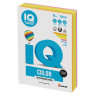 Бумага цветная IQ color, А4, 80 г/м2, 200 л., (4 цвета x 50 листов), микс неон, RB04 по низкой цене оптом 