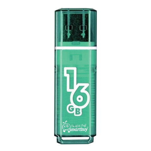 Флеш-диск 16 GB, SMARTBUY Glossy, USB 2.0, зеленый, SB16GBGS-G по низкой цене оптом Краснодар, Москва, Уфа, Казань, Барнаул, Владивосток, Хабаровск, Сахалин, Красноярск, Екатеренбург, 