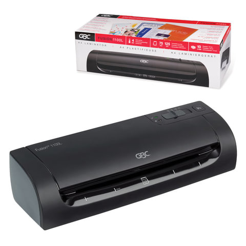 Ламинатор GBC FUSION 1100L (Англия), формат A4, толщина пленки 1 сторона 75-125 мкм, скорость 33 см/мин, 4400746EU по низкой цене оптом 