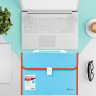Папка-портфель пластиковая BRAUBERG "JOY", А4 (330х245х35 мм), 13 отделений, с окантовкой, бирюзовая, 227976 по низкой цене оптом Краснодар, Москва, Уфа, Казань, Барнаул, Владивосток, Хабаровск, Сахалин, Красноярск, Екатеренбург, 