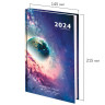 Ежедневник датированный 2024 145х215мм, А5, STAFF, ламинированная обложка, Space, 115140 по низкой цене оптом 