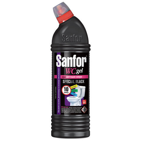 Чистящее средство 750 г, SANFOR WC gel (Санфор гель) "Special Black", 1896 по низкой цене оптом 