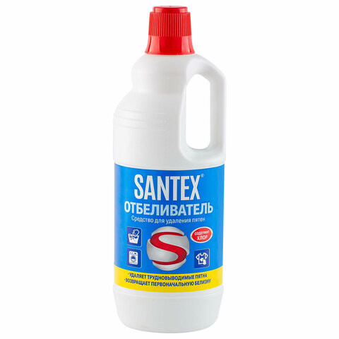 Пятновыводитель-отбеливатель 1кг SANTEX, с хлором, 5300018 по низкой цене оптом 