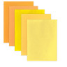 Цветной фетр для творчества, А4, ОСТРОВ СОКРОВИЩ, 5 листов, 5 цветов, толщина 2 мм, оттенки желтого, 660639
