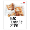 Тетрадь А5 48л. HATBER скоба, клетка, обложка картон, Котоюмор (микс в спайке), 079790, 48Т5В1 по низкой цене оптом 