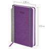 Ежедневник датированный 2026 А5 138x213мм BRAUBERG Mosaic, под кожу, карман для ручки, фиолетовый, 117113 по низкой цене оптом 