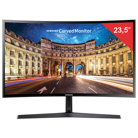 Монитор SAMSUNG C24F396FHI 23,5" (60см), 1920x1080, 16:9, VA, 4ms, 250cd, HDMI, curved, черный, LC24F396FHIXRU по низкой цене оптом Краснодар, Москва, Уфа, Казань, Барнаул, Владивосток, Хабаровск, Сахалин, Красноярск, Екатеренбург, 