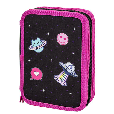 Пенал BRAUBERG, 3 отделения, полиэстер, 21х14 см, Space sweets, 272332 по низкой цене оптом 