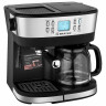 Кофеварка 2-в-1 рожковая/капельная BRAYER BR1109, 2100 Вт, объем 2х1,5л, 15 бар, ручной капучинатор по низкой цене оптом 