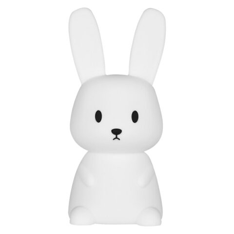 Ночник силиконовый LED "Ушастый Заяц" 94x92x202мм, белый свет/RGB, таймер, USB, аккумулятор 1200 мАч, DASWERK, 238939 по низкой цене оптом 