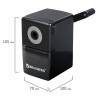 Точилка механическая BRAUBERG "BLACK JACK", крепление к столу, металлический механизм, цвет чёрный, 222516 по низкой цене оптом Краснодар, Москва, Уфа, Казань, Барнаул, Владивосток, Хабаровск, Сахалин, Красноярск, Екатеренбург, 