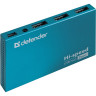 Хаб DEFENDER SEPTIMA SLIM, USB 2.0, 7 портов, порт для питания, алюминиевый корпус, 83505 по низкой цене оптом Краснодар, Москва, Уфа, Казань, Барнаул, Владивосток, Хабаровск, Сахалин, Красноярск, Екатеренбург, 