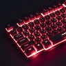 Клавиатура проводная SONNEN KB-7010, USB, 104 клавиши, LED-подсветка, черная, 512653 по низкой цене оптом 