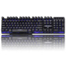 Клавиатура проводная SONNEN KB-7010, USB, 104 клавиши, LED-подсветка, черная, 512653 по низкой цене оптом 