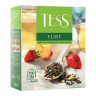 Чай TESS (Тесс) "Flirt", зеленый с клубникой и персиком, 100 пакетиков по 1,5 г, 1476-09 по низкой цене оптом 