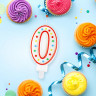 Свеча-цифра для торта "0" ДВУСТОРОННЯЯ с конфетти, 8,5 см, ЗОЛОТАЯ СКАЗКА, держатель, блистер, 591393 по низкой цене оптом 