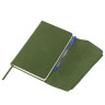 Ежедневник датированный 2026 А5 145х213мм BRAUBERG Jacket под кожу, клапан, держатель, зеленый 117402 по низкой цене оптом 