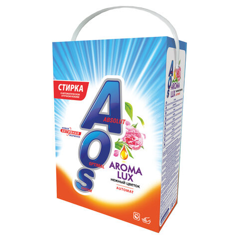 Стиральный порошок автомат 4 кг AOS "Aroma Lux", 520-4 по низкой цене оптом 