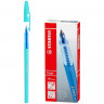 Ручка шариковая STABILO "Liner Pastel", СИНЯЯ, корпус бирюзовый, узел 0,7 мм, линия письма 0,3 мм, 808FP1041-1 по низкой цене оптом 