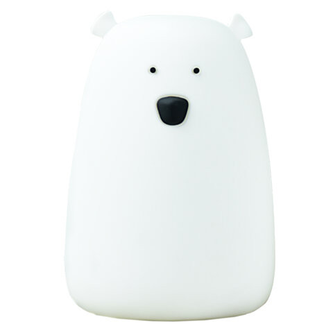 Ночник силиконовый LED "Медведь" 111x111x160 мм, белый свет/RGB, таймер, USB,аккумулятор 1200 мАч, DASWERK, 238938 по низкой цене оптом 