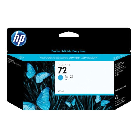 Картридж струйный для плоттера HP (C9371A) Designjet T610/795/1100 и др., №72, голубой, 130 мл, оригинальный по низкой цене оптом 