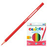 Карандаши цветные CARIOCA, 24 цвета, шестигранные, заточенные, европодвес, 40381 по низкой цене оптом 