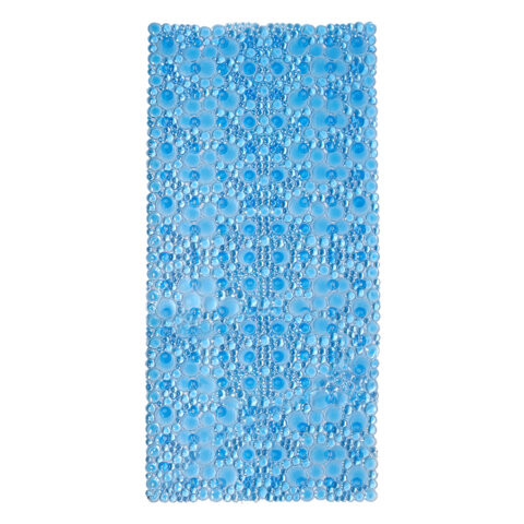 Коврик для ванны противоскользящий 88х40см, "Пузыри", прозрачно-голубой, ПВХ, присоски, PRIMILA, 700365 по низкой цене оптом Коврик для ванны противоскользящий 88х40см, "Пузыри", прозрачно-голубой, ПВХ, присоски, PRIMILA, 700365 по низкой цене оптом