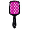 Расческа для волос массажная 20х8,5 см, массажер и щетка для чистки В ПОДАРОК, черная/розовая, MONTE VITA (МОНТЕ ВИТА), 457430 по низкой цене оптом 