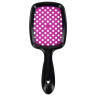 Расческа для волос массажная 20х8,5 см, массажер и щетка для чистки В ПОДАРОК, черная/розовая, MONTE VITA (МОНТЕ ВИТА), 457430 по низкой цене оптом 
