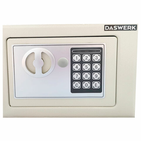 Сейф мебельный DASWERK SC-170EL (170х230х170 мм), электронный замок, бежевый, 291340 по низкой цене оптом Краснодар, Москва, Уфа, Казань, Барнаул, Владивосток, Хабаровск, Сахалин, Красноярск, Екатеренбург, 