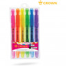 Набор текстовыделителей Crown "Multi Hi-Lighter Aroma" 6цв., 1-4мм, ароматиз., чехол с европодвесом по низкой цене оптом Краснодар, Москва, Уфа, Казань, Барнаул, Владивосток, Хабаровск, Сахалин, Красноярск, Екатеренбург, 