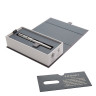 Ручка-роллер PARKER "Sonnet Core Stainless Steel CT", корпус серебристый, палладиевые детали, черная, 1931511