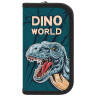 Пенал ПИФАГОР, 2 отделения, ламинированный картон, 19х11 см, Dino world, 272249 по низкой цене оптом 