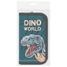 Пенал ПИФАГОР, 2 отделения, ламинированный картон, 19х11 см, Dino world, 272249 по низкой цене оптом 