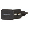 Зарядное устройство сетевое (220 В), RED LINE NT-2A, кабель microUSB 1 м, 2 порта USB, выходной ток 2,1 А, черное, УТ000012253 по низкой цене оптом 