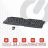 Клавиатура беспроводная SONNEN KB-5156, USB, 104 клавиши, 2,4 Ghz, черная, 512654 по низкой цене оптом Краснодар, Москва, Уфа, Казань, Барнаул, Владивосток, Хабаровск, Сахалин, Красноярск, Екатеренбург, 