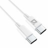 Кабель USB Type-C-Type-C, 30 Вт, белый, 2 м, DEFENDER F182, 87537 по низкой цене оптом 