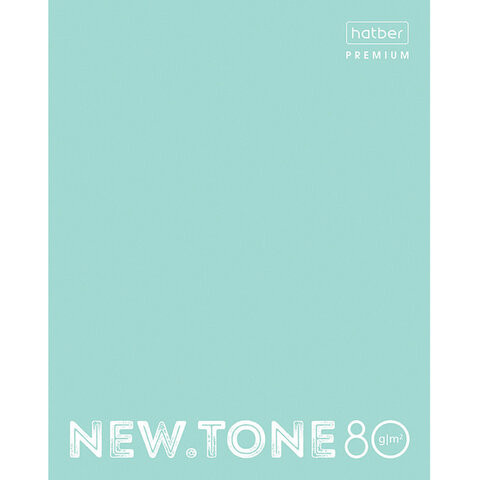 Тетрадь А5 80 л. HATBER Premium скоба, клетка, глянцевая ламинация, "NEWtone PASTEL Мята", 80Т5лA1_05039 по низкой цене оптом 