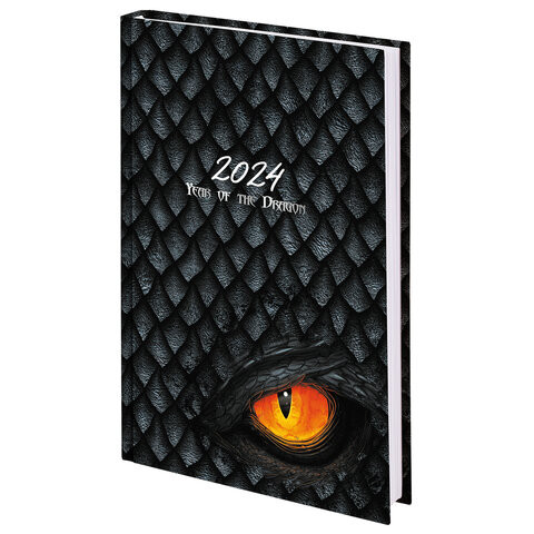 Ежедневник датированный 2024 145х215мм, А5, STAFF, ламинированная обложка, Dragon, 115142 по низкой цене оптом 