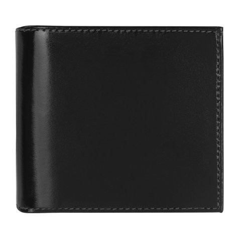 Портмоне мужское BEFLER "Classic", 100х90 мм, натуральная кожа, на кнопке, черное, PM.22.-1, PМ.22.-1 по низкой цене оптом 
