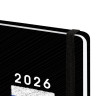Ежедневник датированный 2026 с резинкой 145х203 мм, А5, BRAUBERG, твердый, "Россия", 117332 по низкой цене оптом 